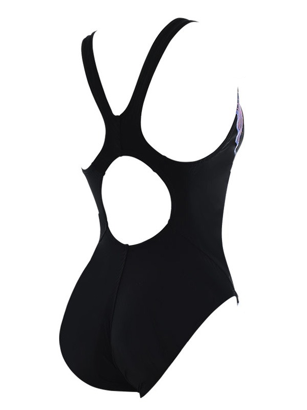 토네이도 여성 미들컷 원피스 수영복 SLS3315 BLACK